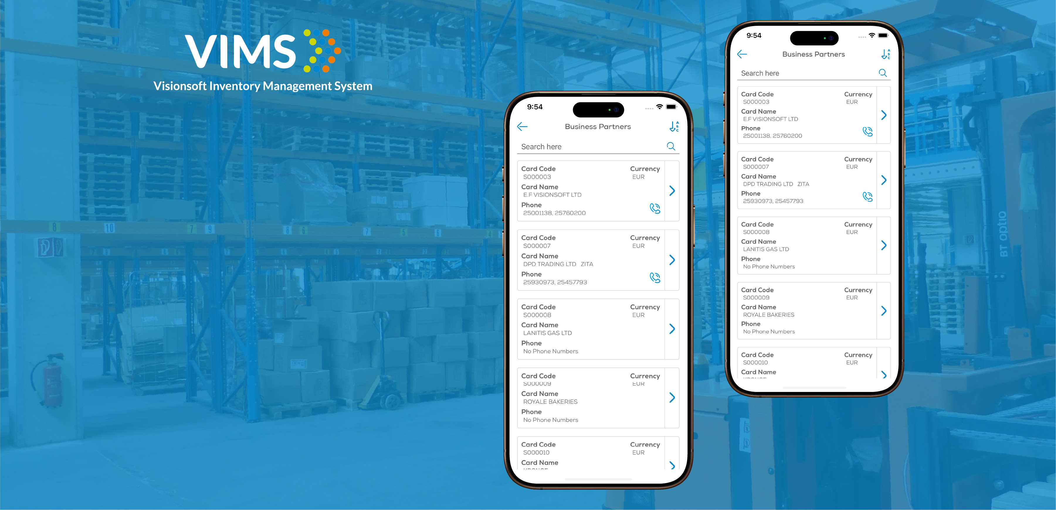 V.I.M.S. for SAP Business One
