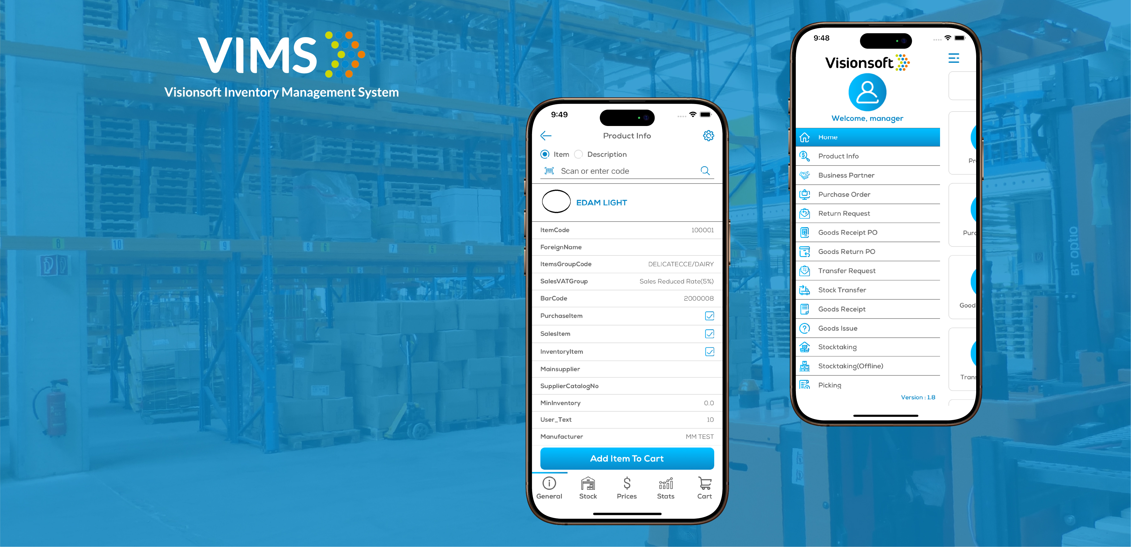 V.I.M.S. for SAP Business One